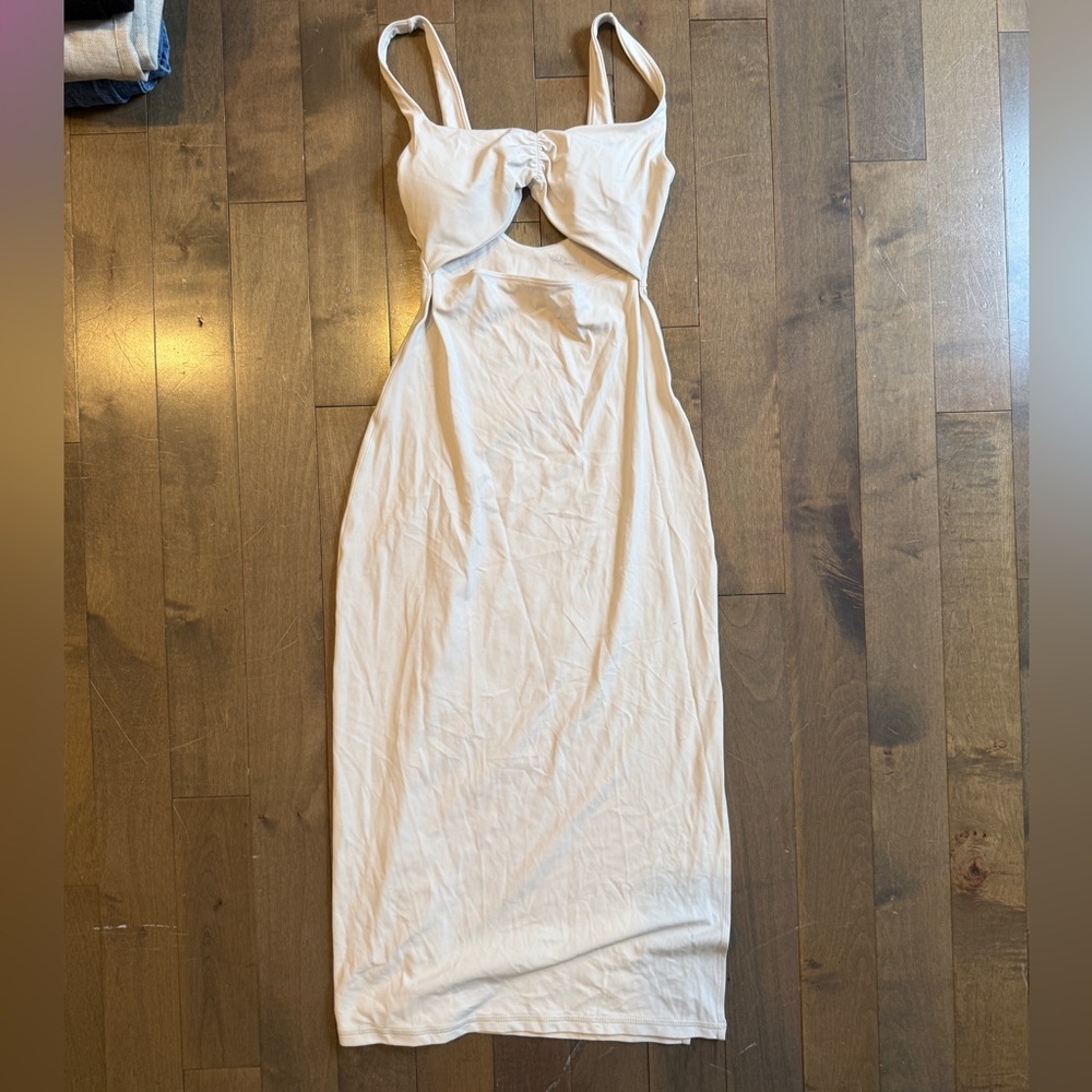 Offline Cream/ Tan Backless Dress